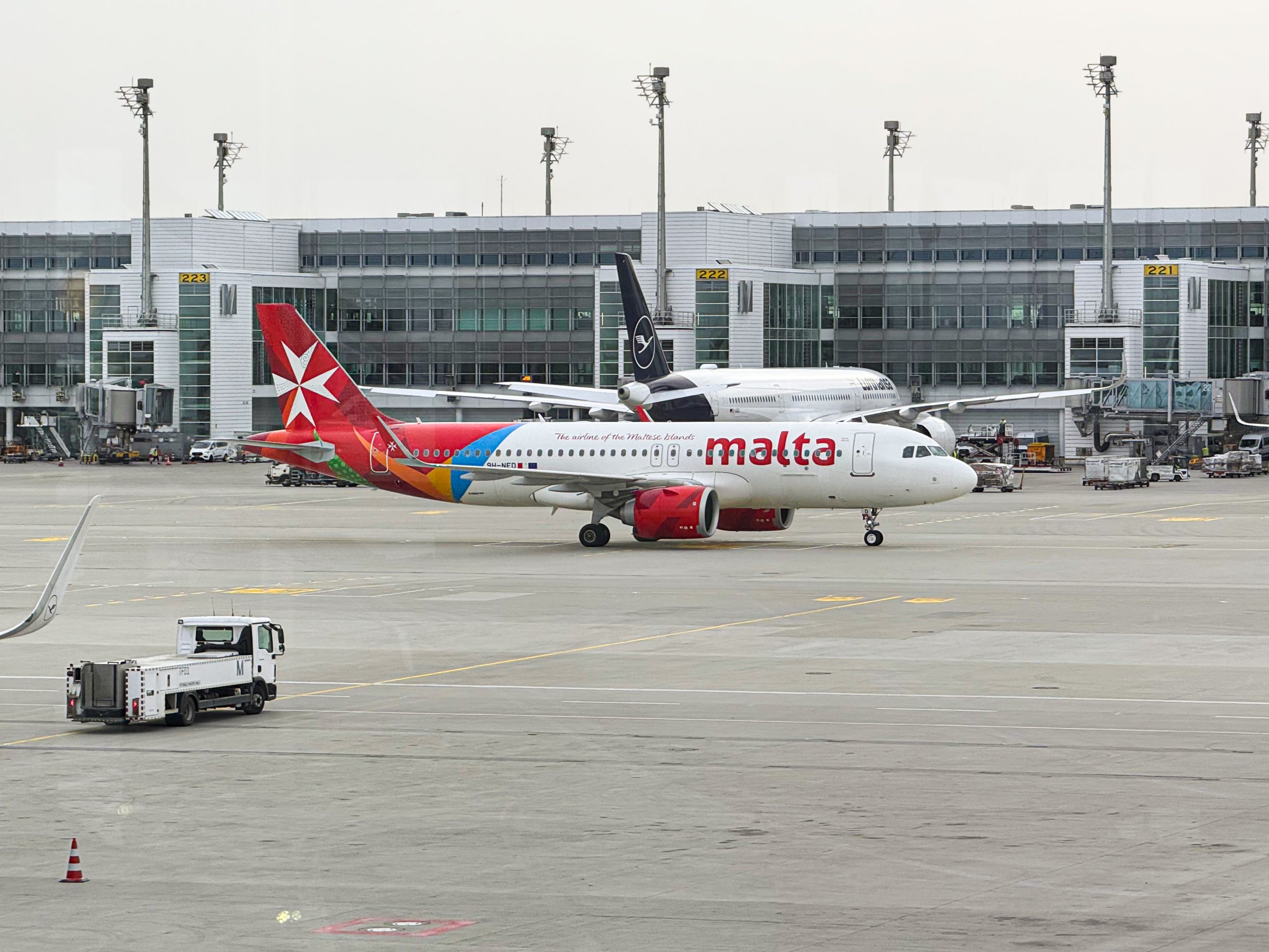 Мюнхен – Мальта KM309 на A320neo KM Malta Airlines